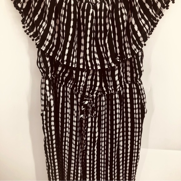 ROZ AND ALI BLACK AND WHITE WIDE LEG JUMPSUIT size 2X - Picture 12 of 13